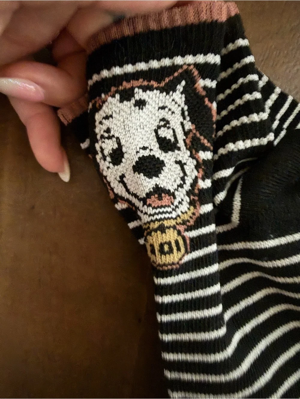 Disney 101 Dalmatians Perdita Animal Print Ankle Socks 2 Pairs Shoe Size 4-10
